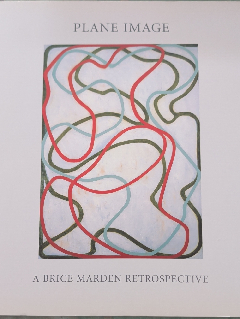 Signed Coffee Table Book 'Plane Image' A Brice Marden Retrospective